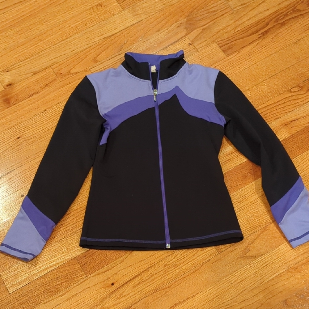 Chloe Noel Black and Purple Figure Skating Jacket